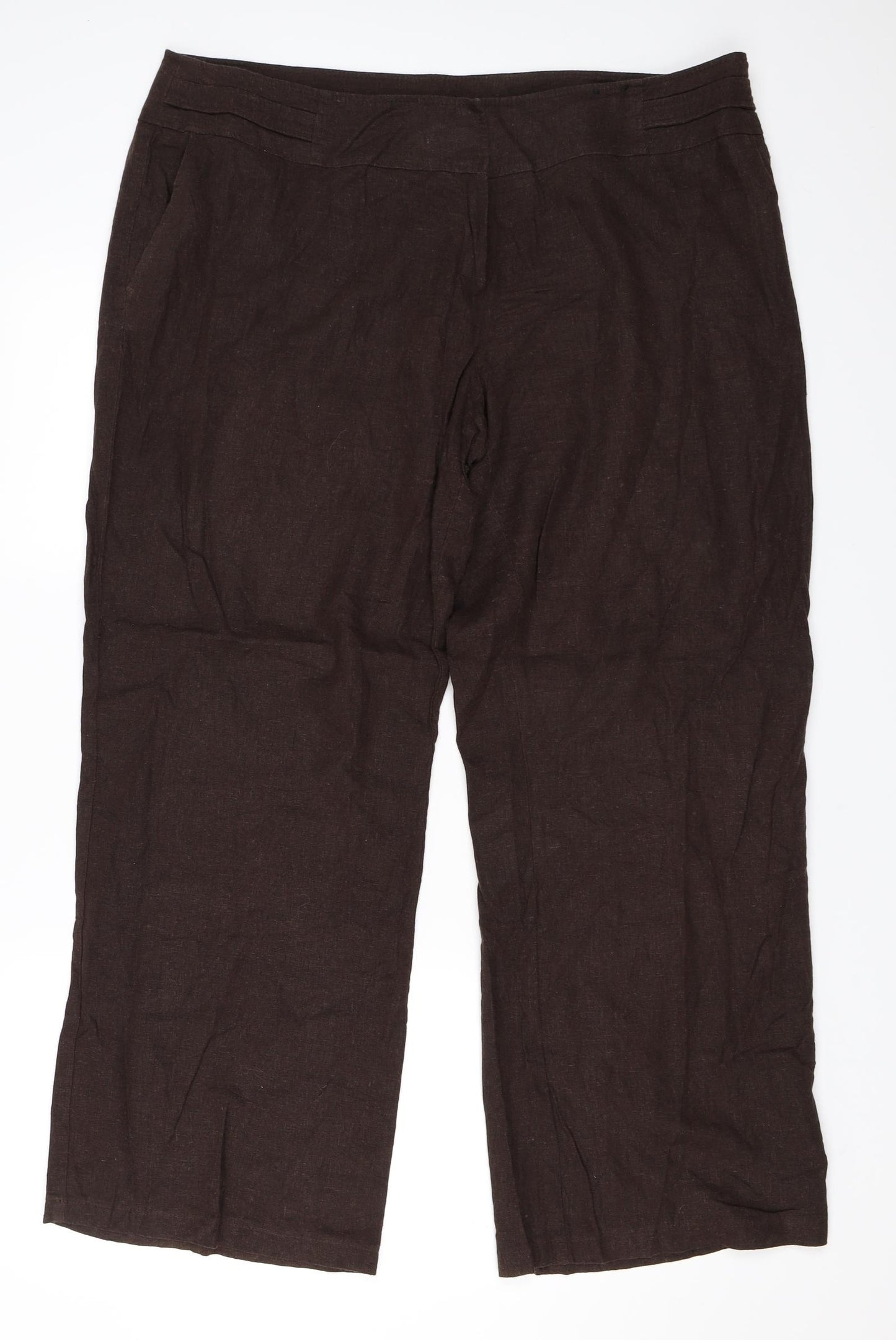 F&F Womens Brown   Trousers  Size 18 L30 in