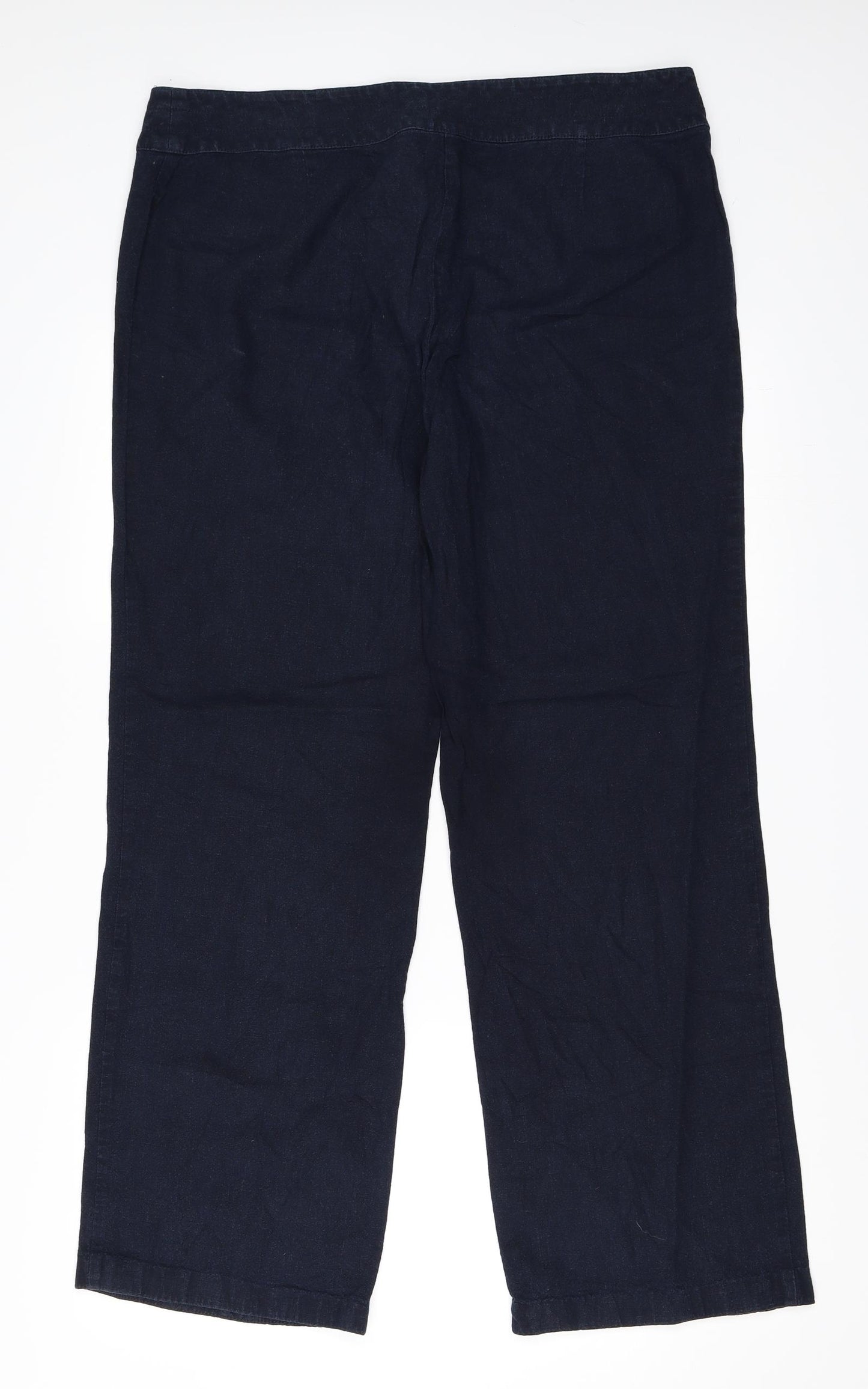 Marks and Spencer Womens Blue   Trousers  Size 16 L29 in