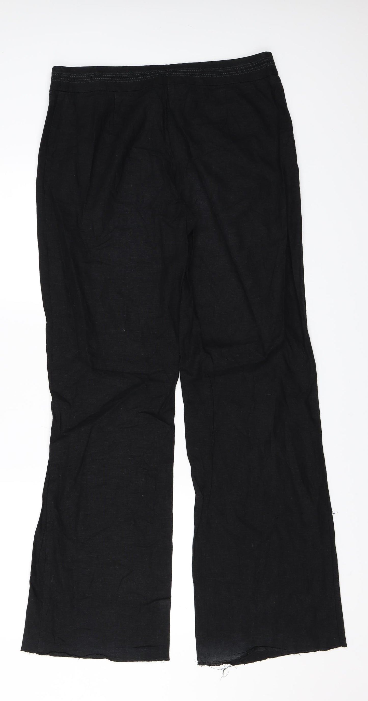 Marks and Spencer Womens Black   Trousers  Size 12 L33 in