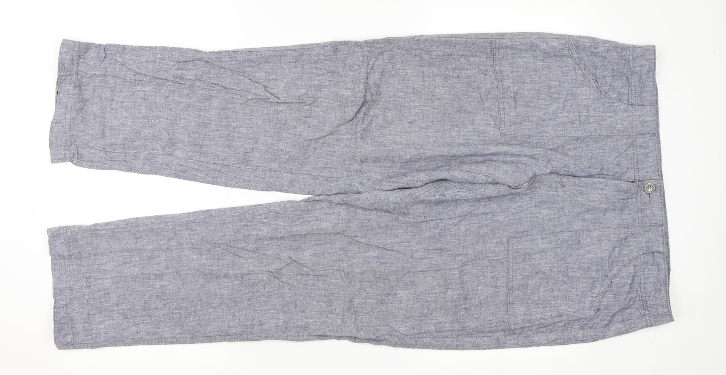 F&F Womens Blue   Trousers  Size 14 L30 in