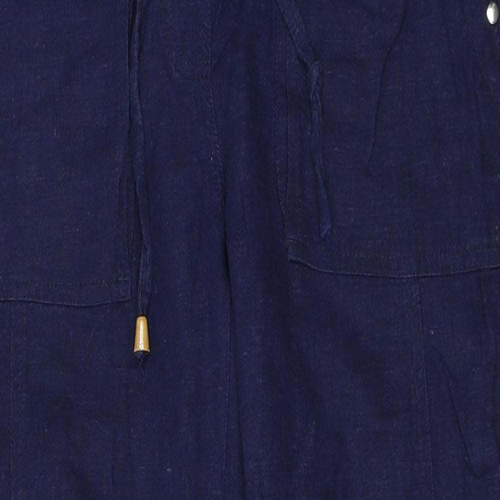 Pep & Co Womens Blue   Trousers  Size 8 L27 in