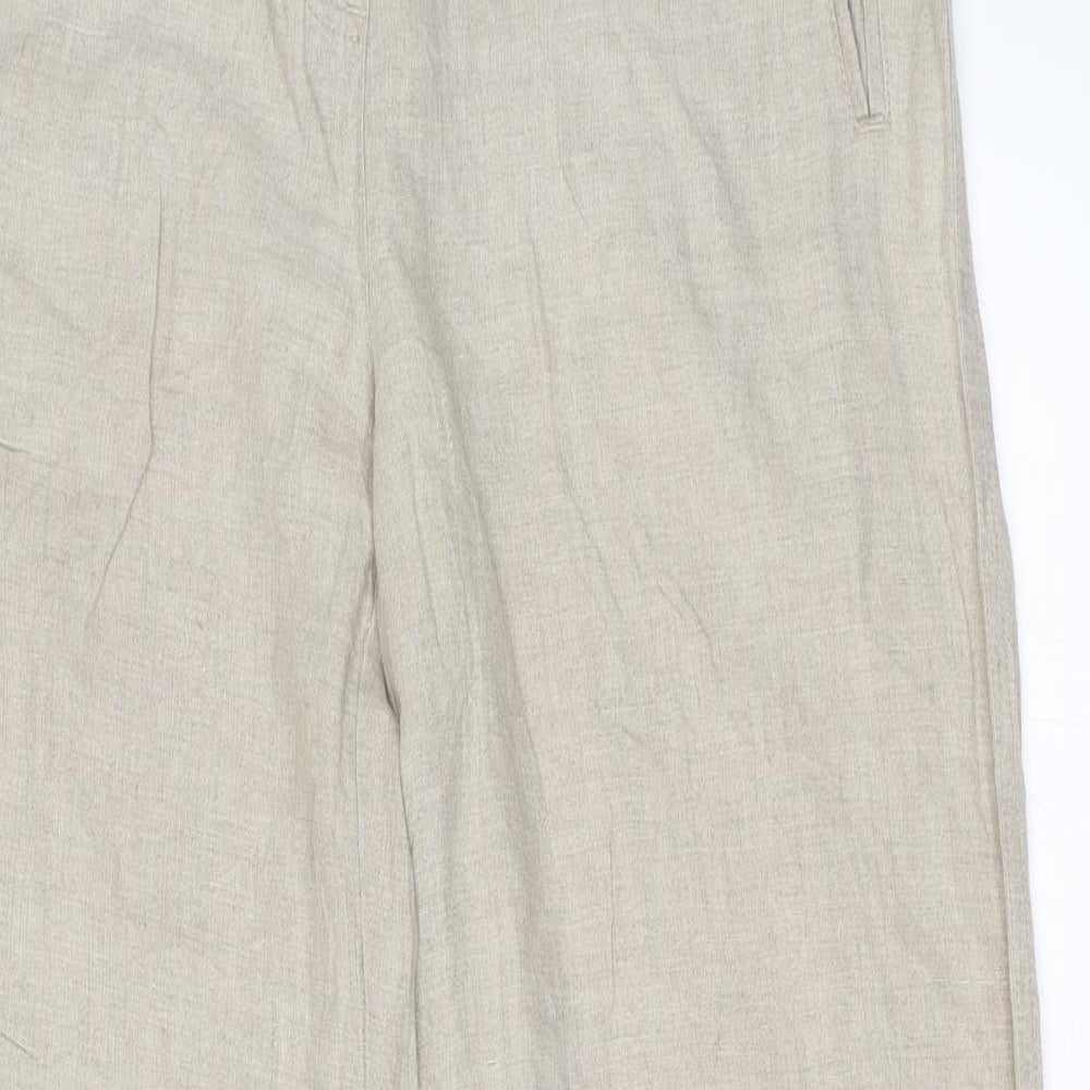Marks and Spencer Womens Beige   Trousers  Size 12 L33 in