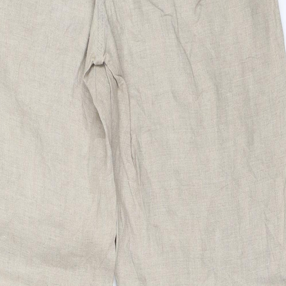 Marks and Spencer Womens Beige   Trousers  Size 12 L33 in