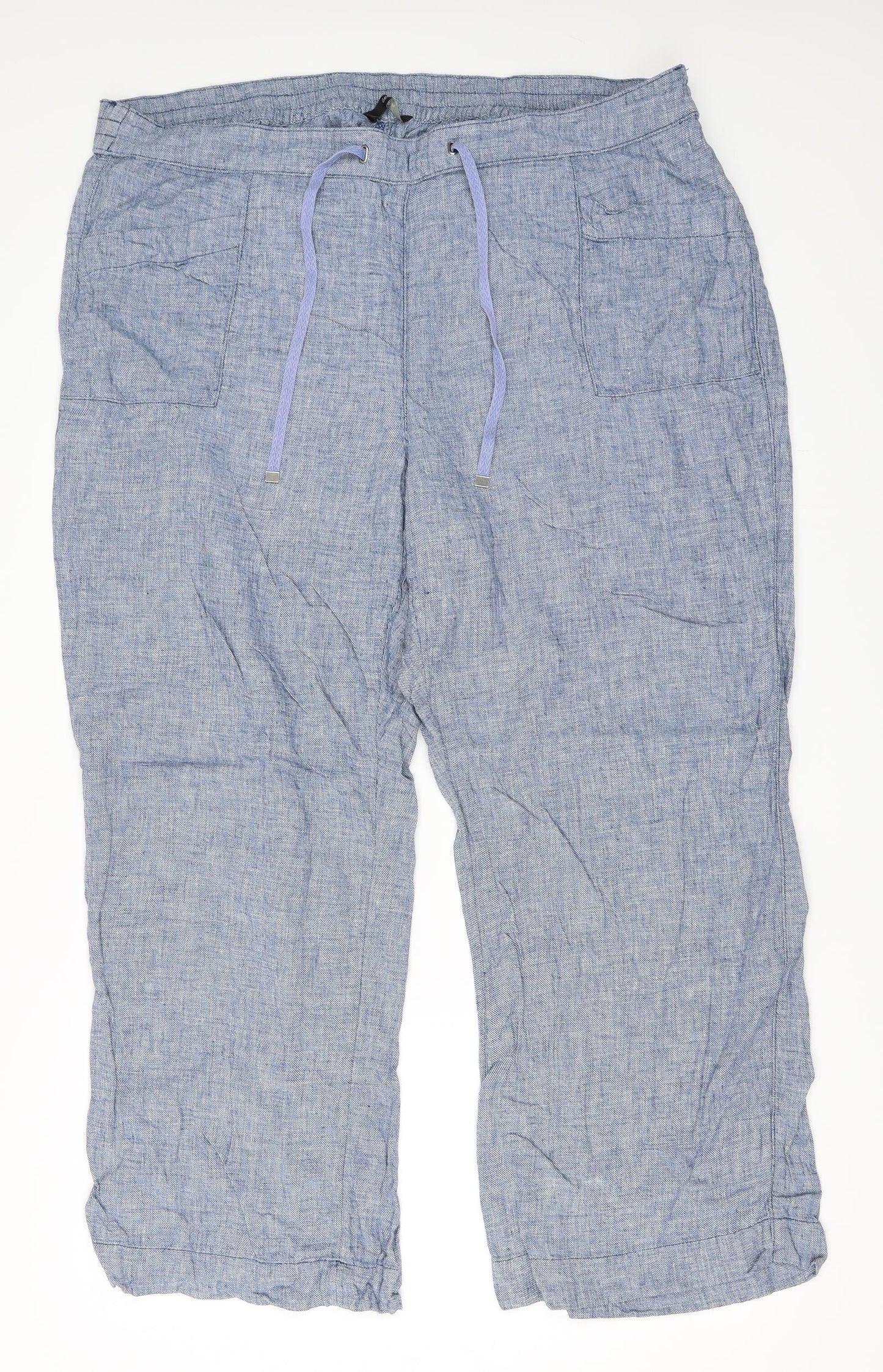 George Womens Blue   Trousers  Size 22 L27 in