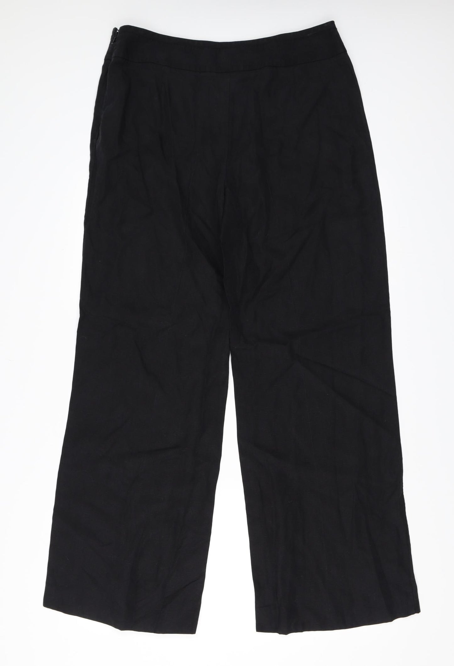 Planet Womens Black   Trousers  Size 14 L32 in