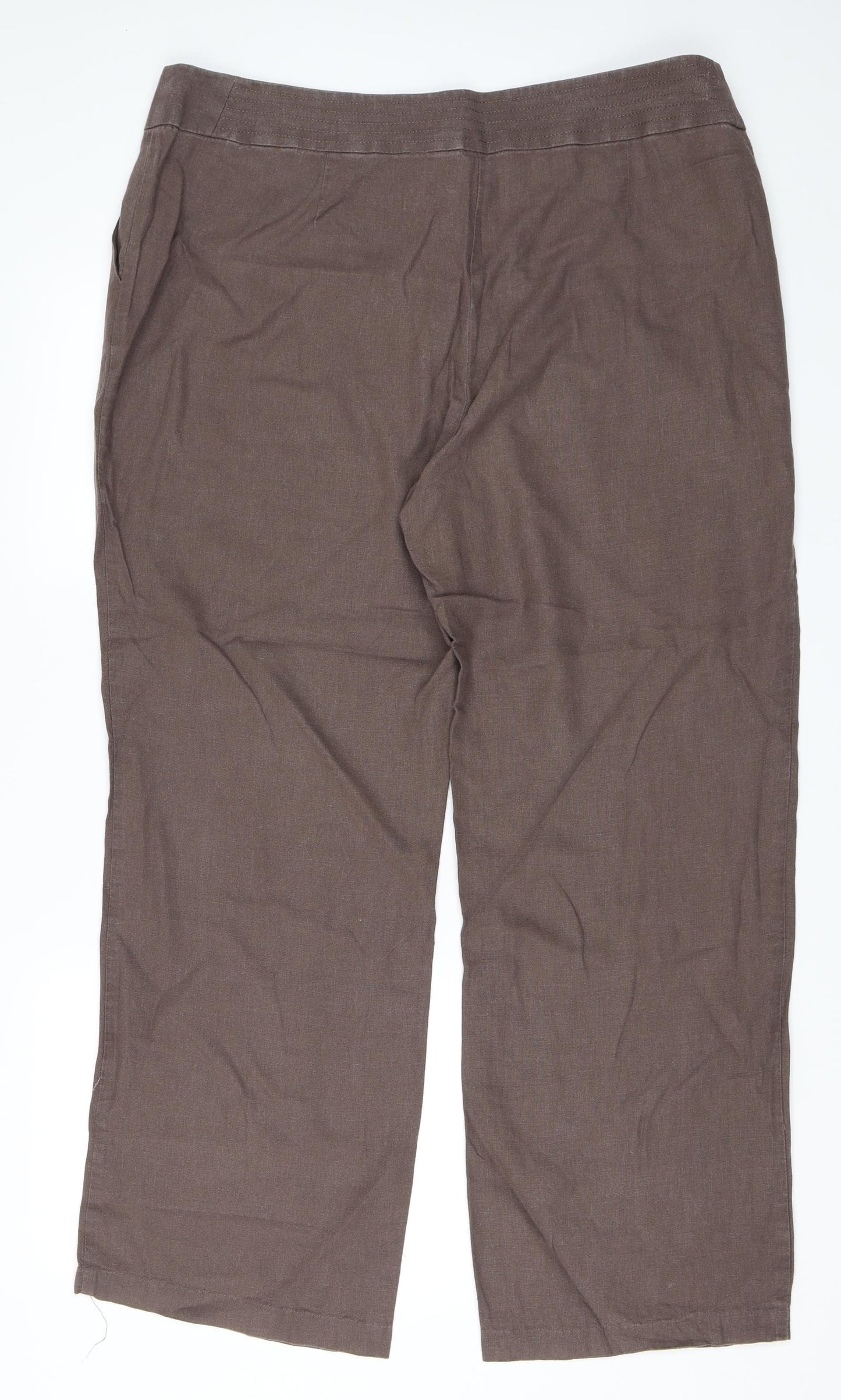 Marks and Spencer Womens Brown   Trousers  Size 18 L29 in