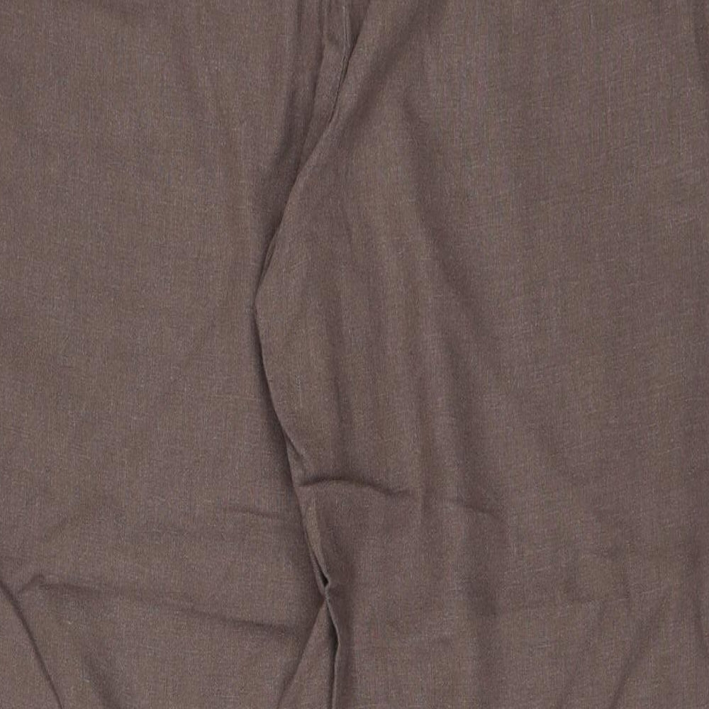 Marks and Spencer Womens Brown   Trousers  Size 18 L29 in