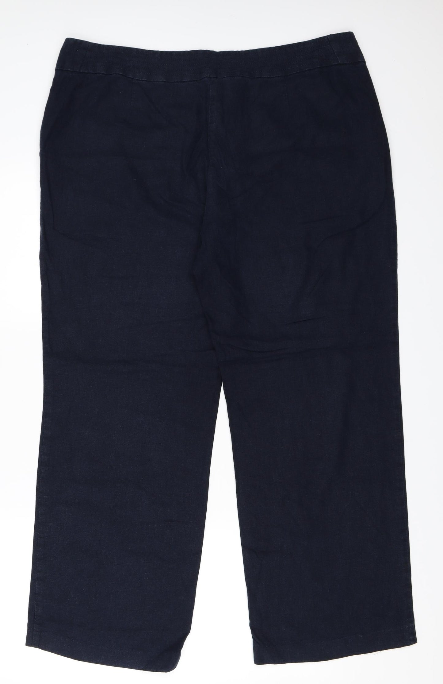 Marks and Spencer Womens Blue   Trousers  Size 18 L29 in