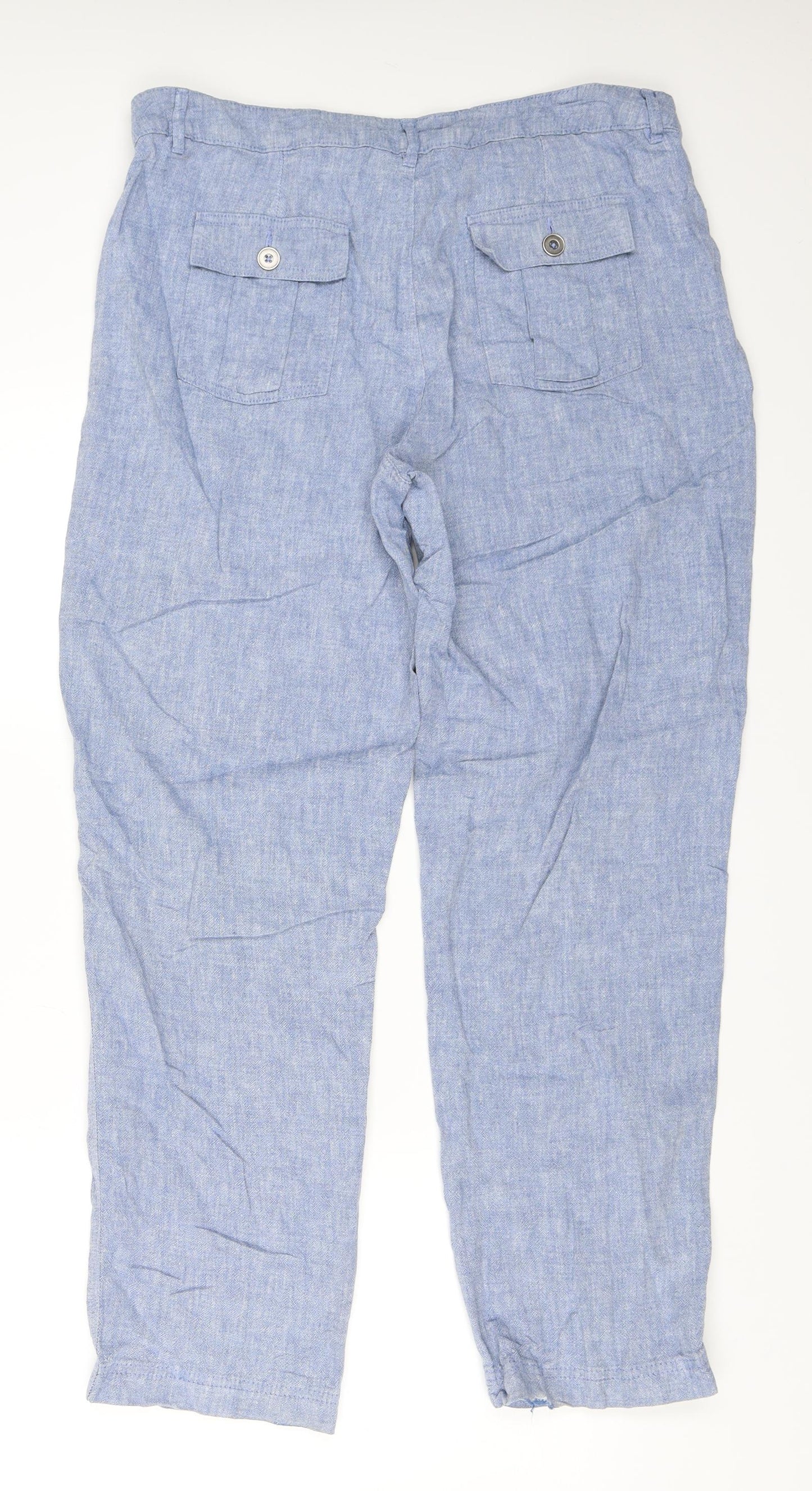F&F Womens Blue   Trousers  Size 14 L30 in
