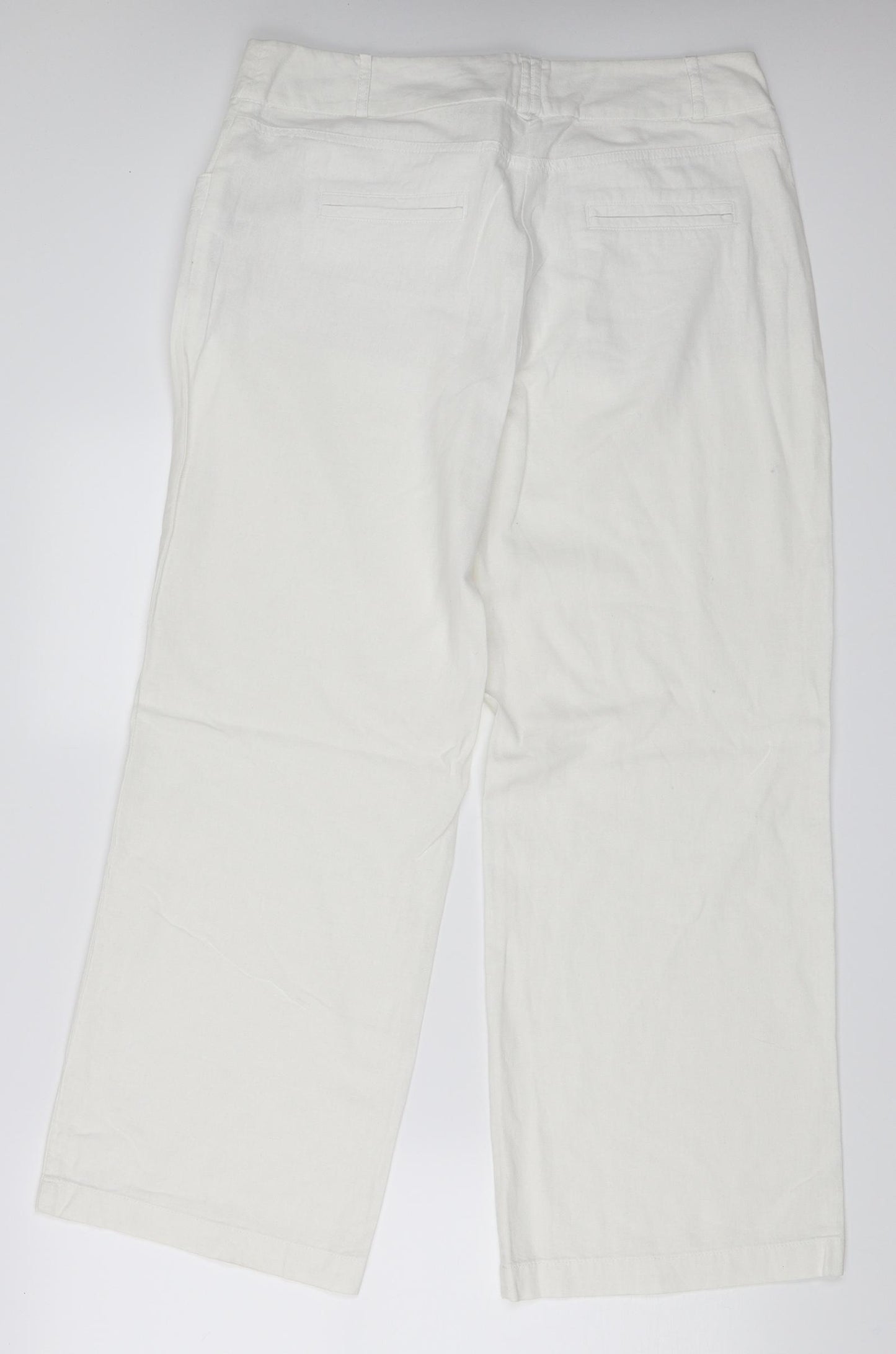 Wallis Womens White   Trousers  Size 14 L29 in