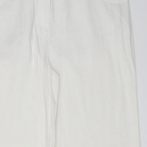 Wallis Womens White   Trousers  Size 14 L29 in