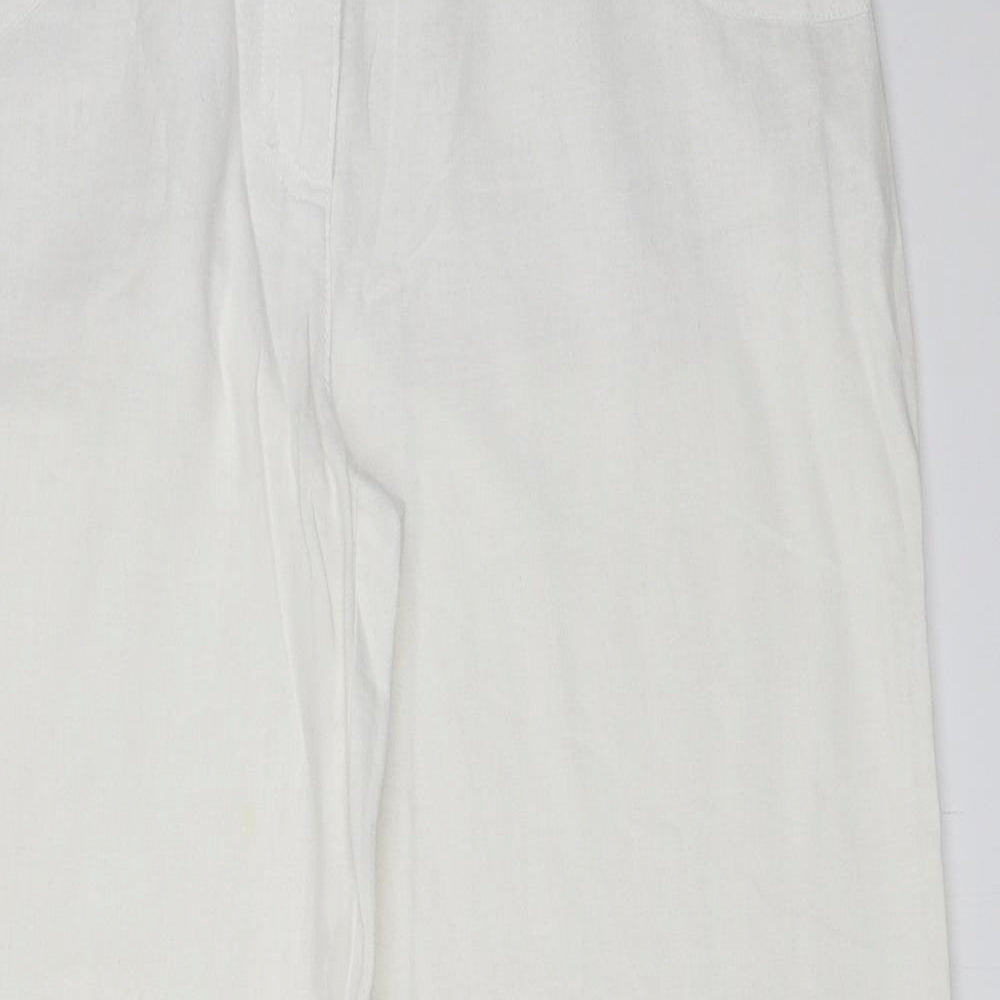 Wallis Womens White   Trousers  Size 14 L29 in