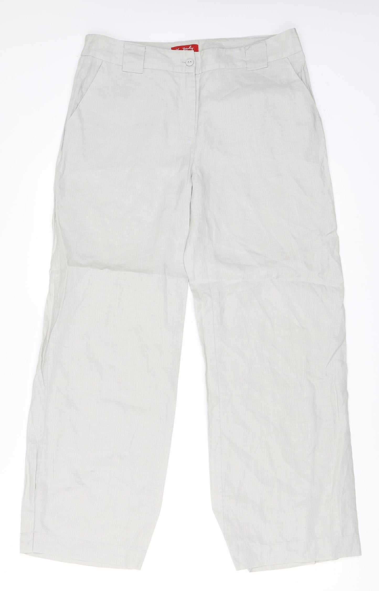 Derby Womens Grey   Trousers  Size L L29 in