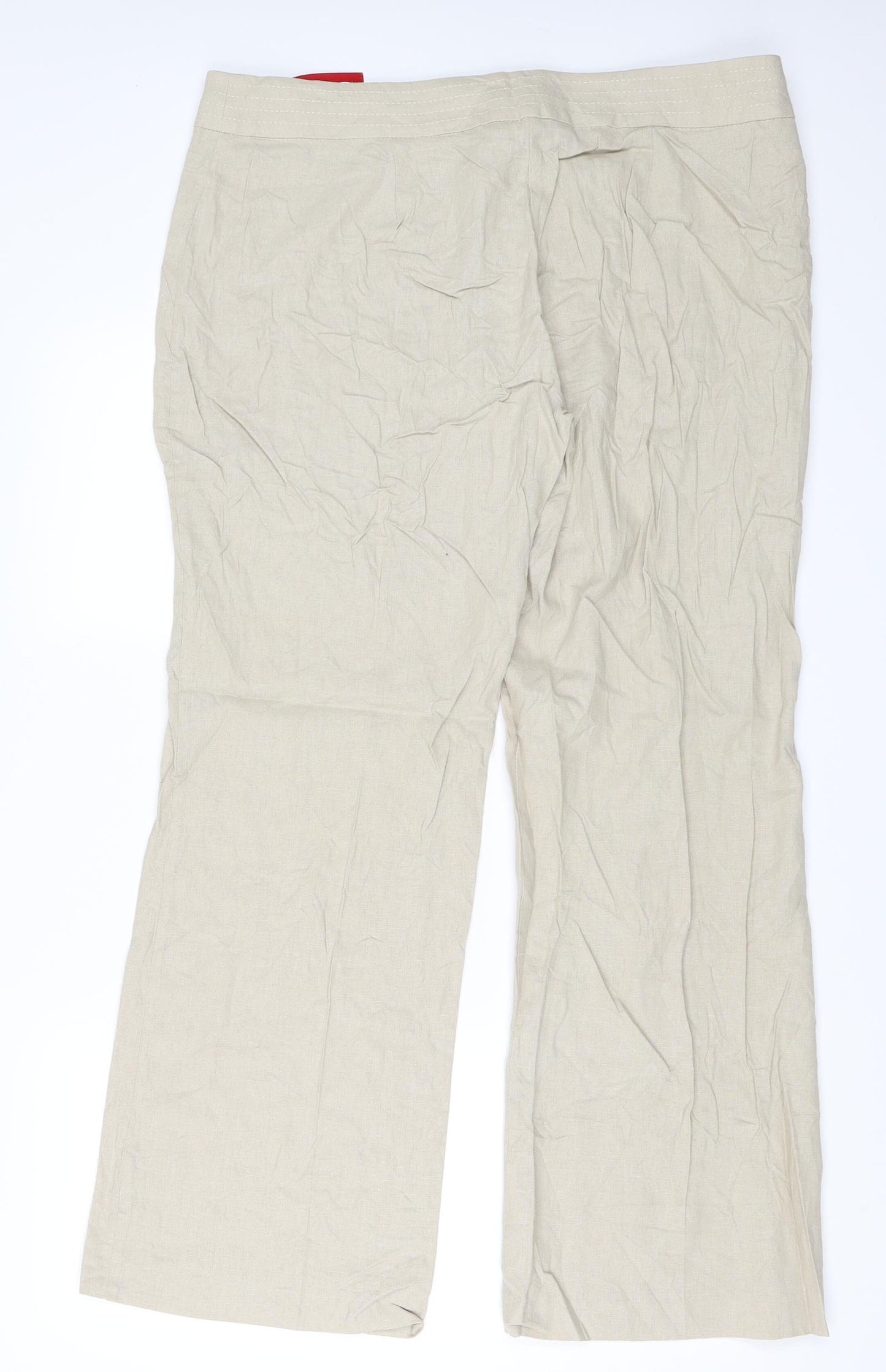 Preworn Womens Beige   Trousers  Size 18 L31 in