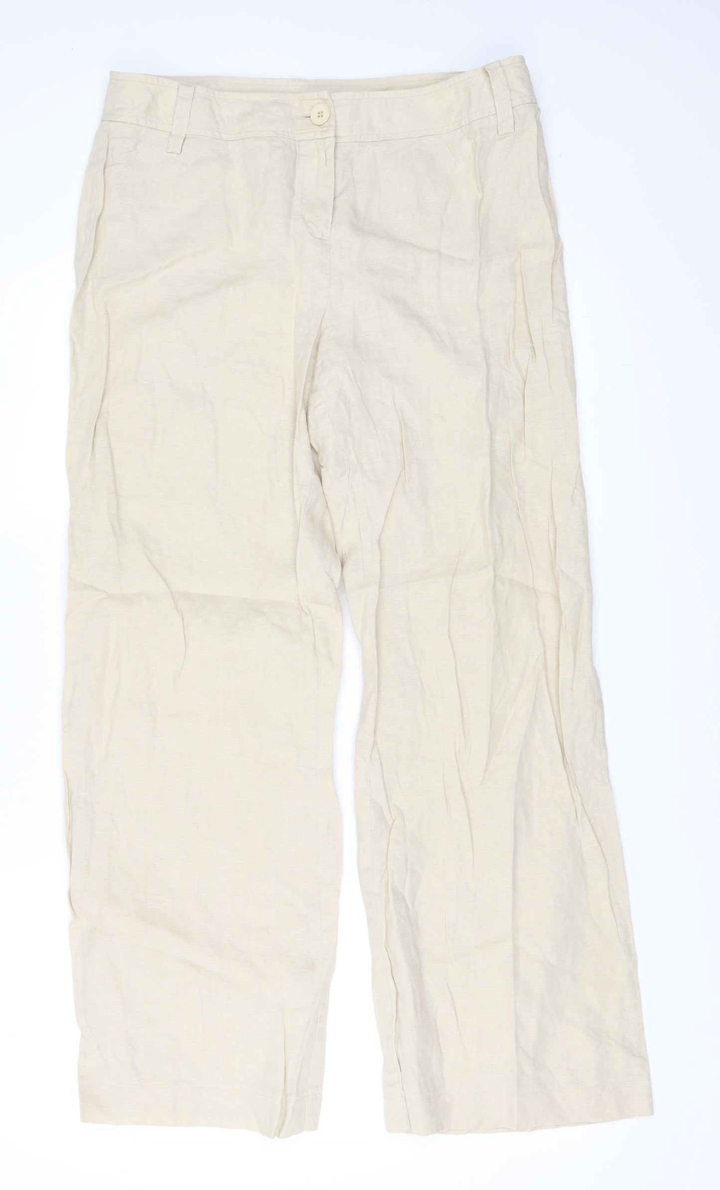 J Taylor Womens Beige   Trousers  Size 12 L29 in