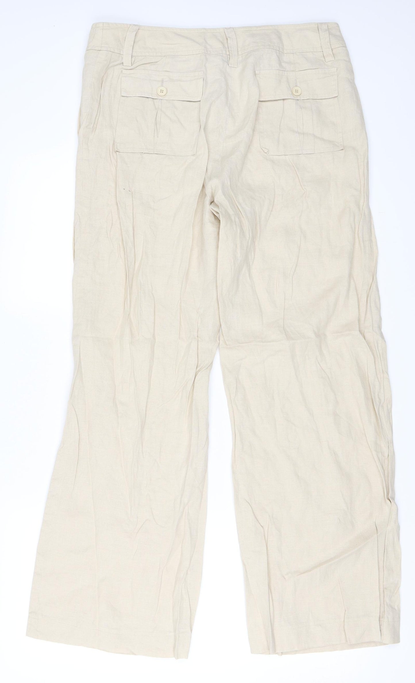 J Taylor Womens Beige   Trousers  Size 12 L29 in