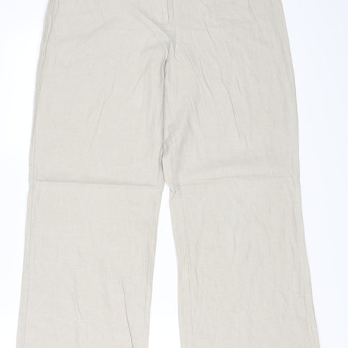 Marks and Spencer Womens Beige   Trousers  Size 12 L29 in