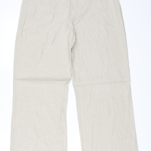 Marks and Spencer Womens Beige   Trousers  Size 12 L29 in