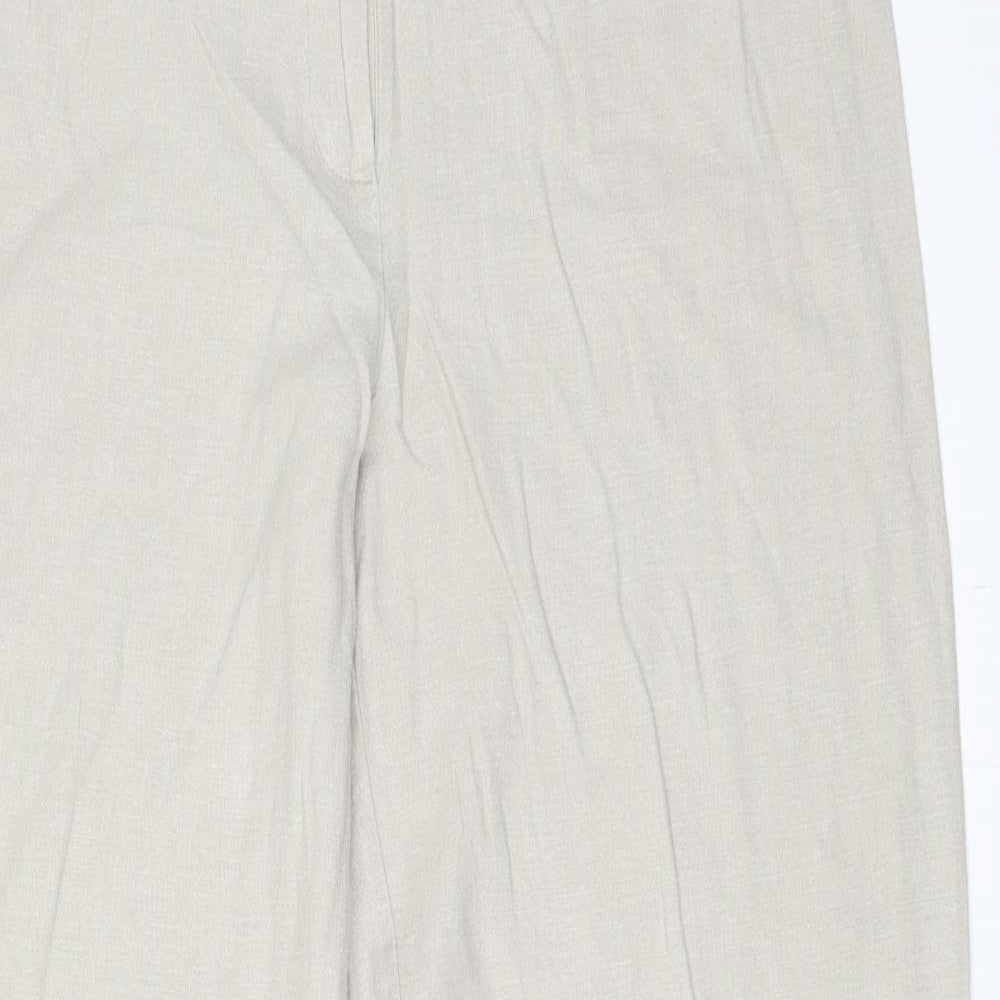 Marks and Spencer Womens Beige   Trousers  Size 12 L29 in