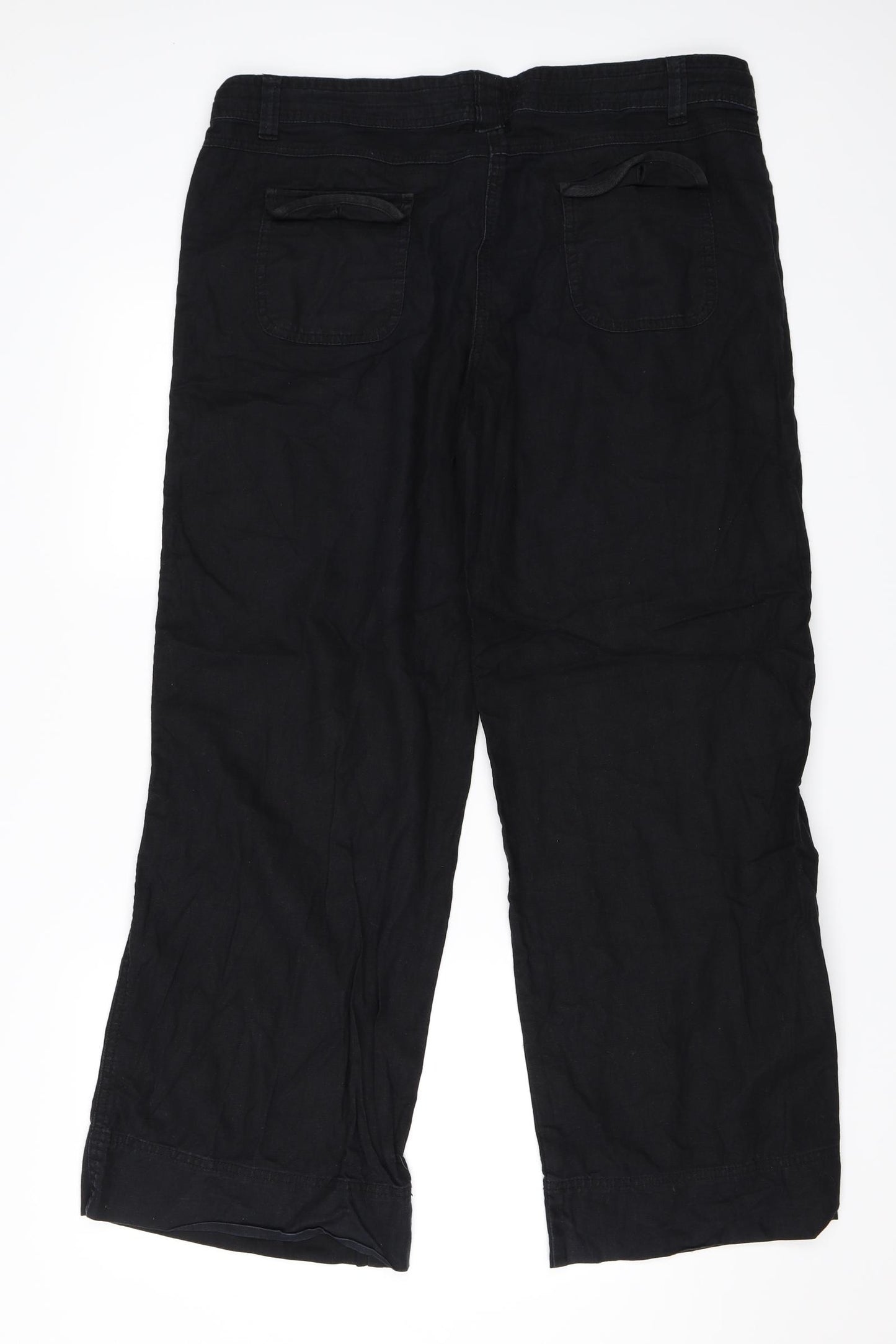 George Womens Black   Trousers  Size 16 L30 in