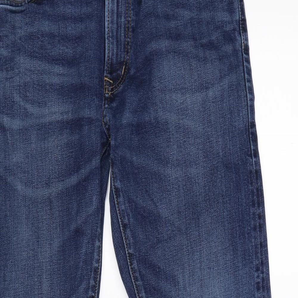 Uniqlo Mens Blue  Denim Straight Jeans Size 35 L34 in