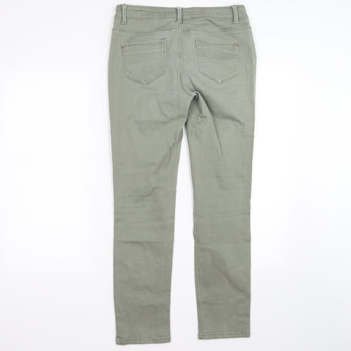 dunned Womens Green  Denim Skinny Jeans Size 10 L27 in
