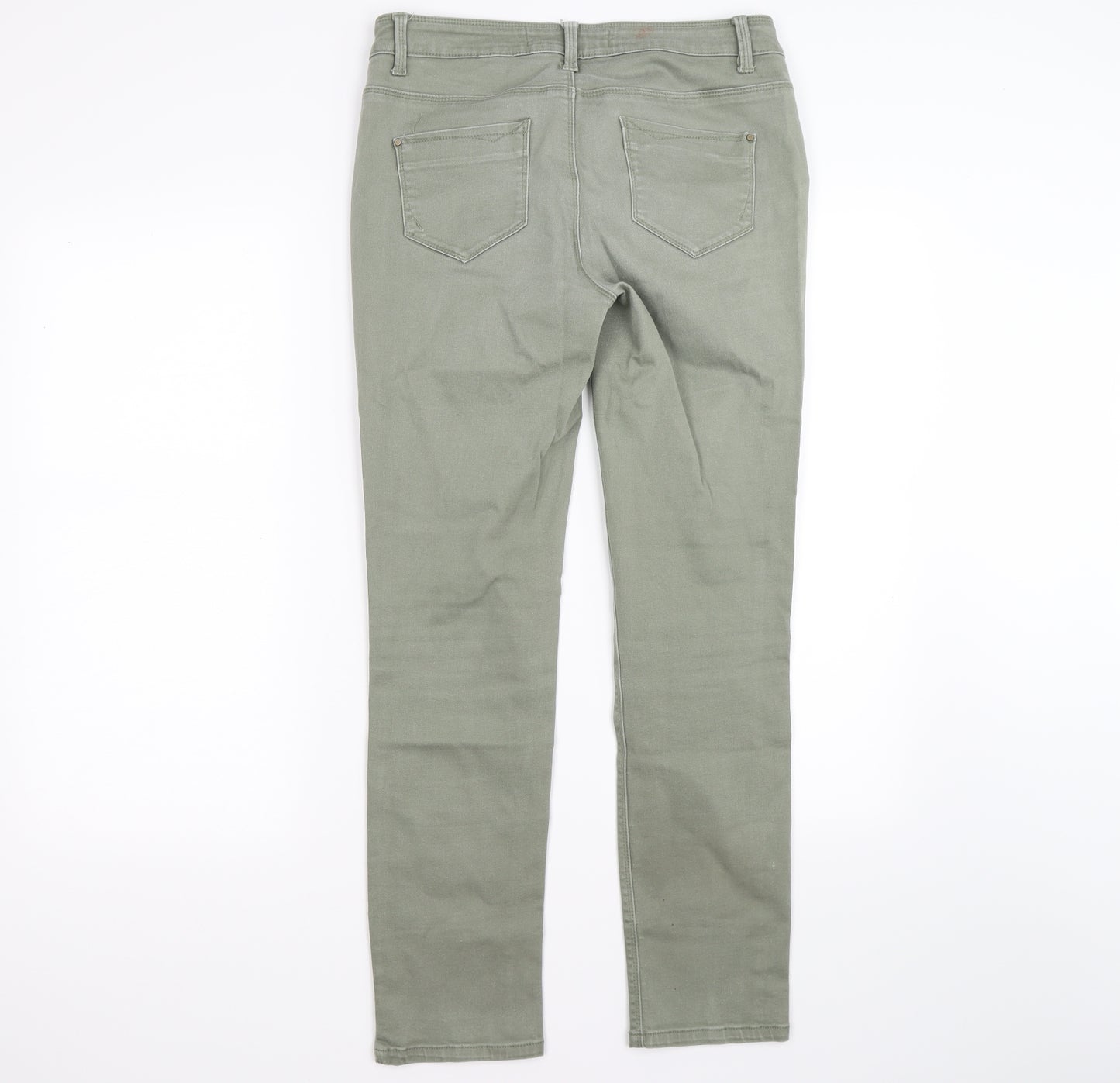 dunned Womens Green  Denim Skinny Jeans Size 10 L27 in