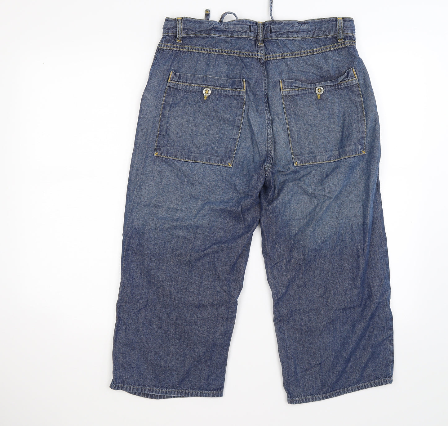 NEXT Mens Blue  Denim Cargo Shorts Size 32