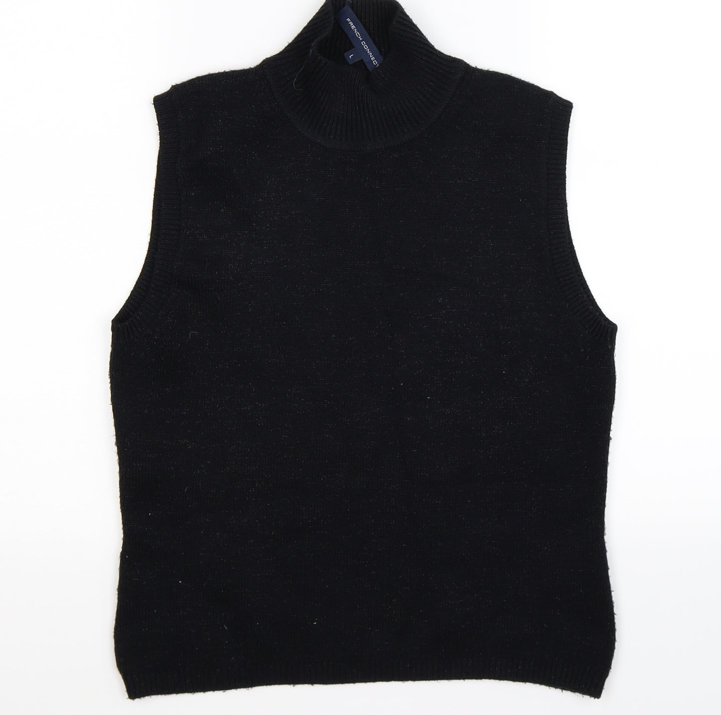 French Connection Womens Blue  Knit Vest Jumper Size L