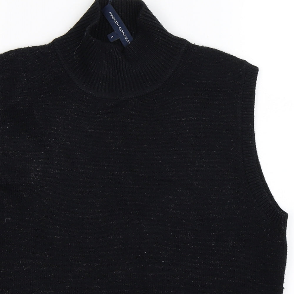 French Connection Womens Blue  Knit Vest Jumper Size L