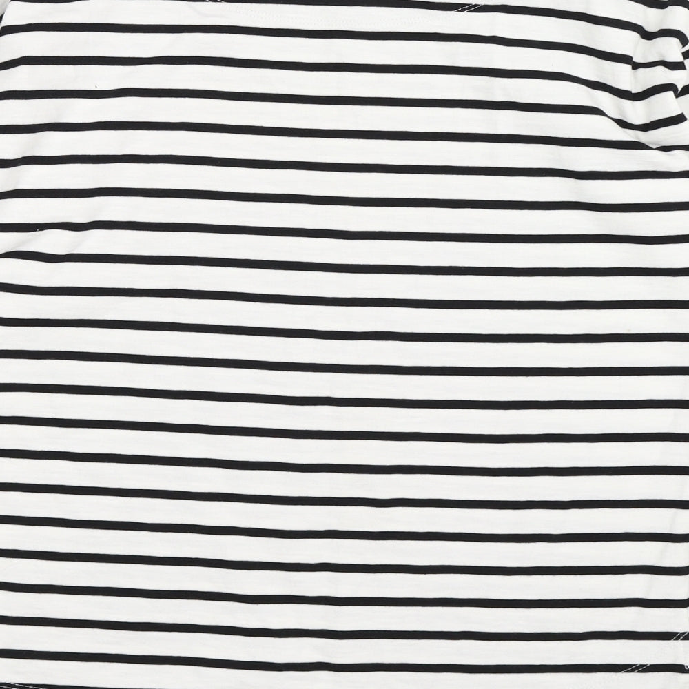 NEXT Womens White Striped  Pullover Jumper Size 8