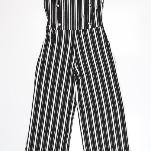 River Island Girls White Striped  Jumpsuit One-Piece Size 11 Years