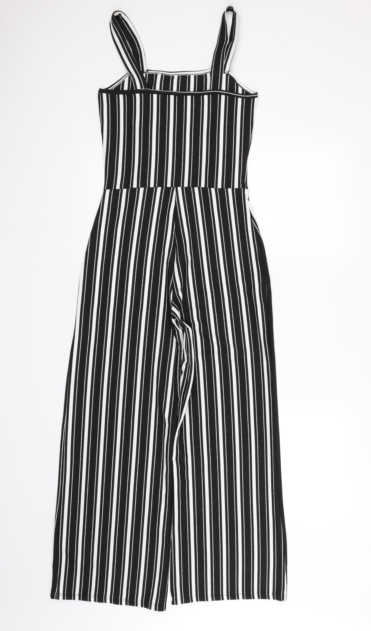River Island Girls White Striped  Jumpsuit One-Piece Size 11 Years