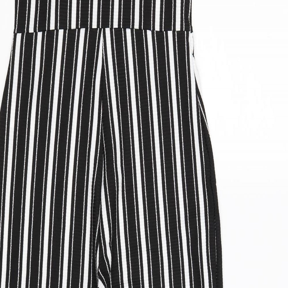 River Island Girls White Striped  Jumpsuit One-Piece Size 11 Years