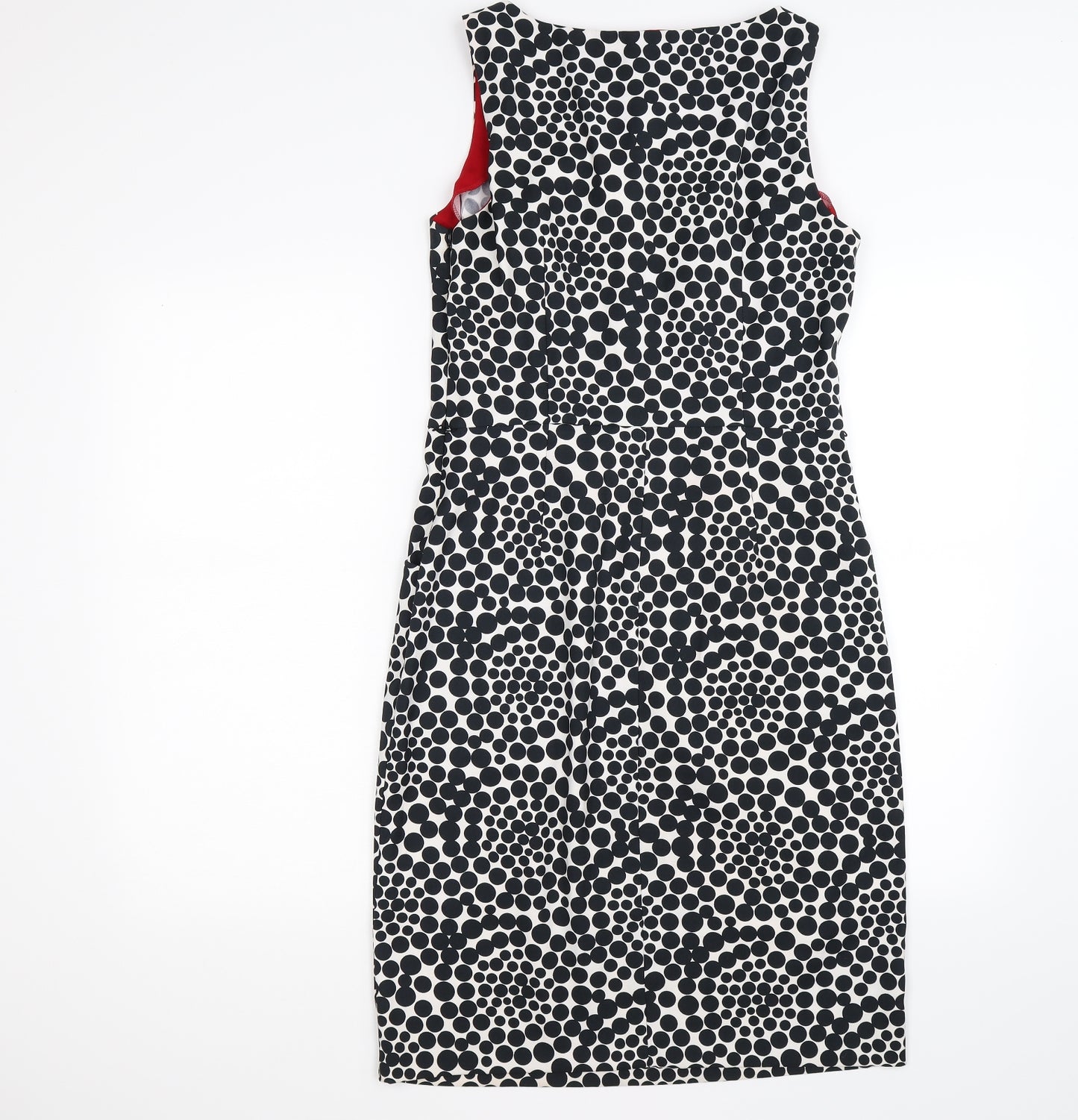 london tims Womens White Polka Dot  Sheath  Size 8