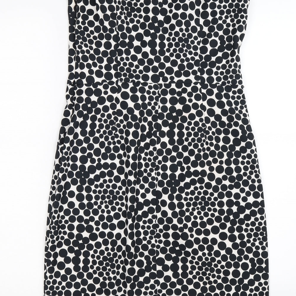 london tims Womens White Polka Dot  Sheath  Size 8