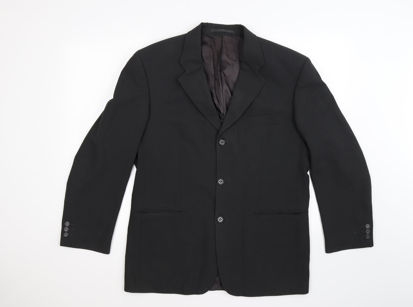 Scott & Taylor Mens Black   Jacket Suit Jacket Size 40