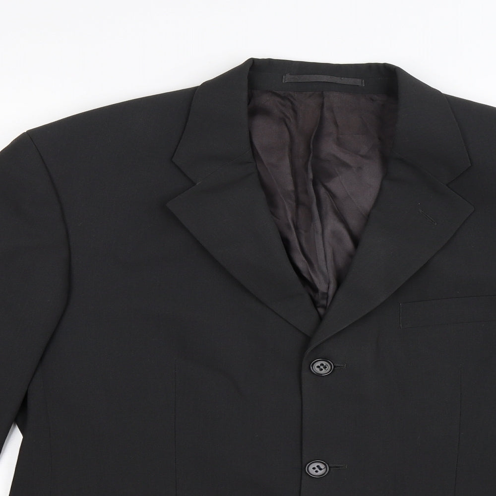 Scott & Taylor Mens Black   Jacket Suit Jacket Size 40