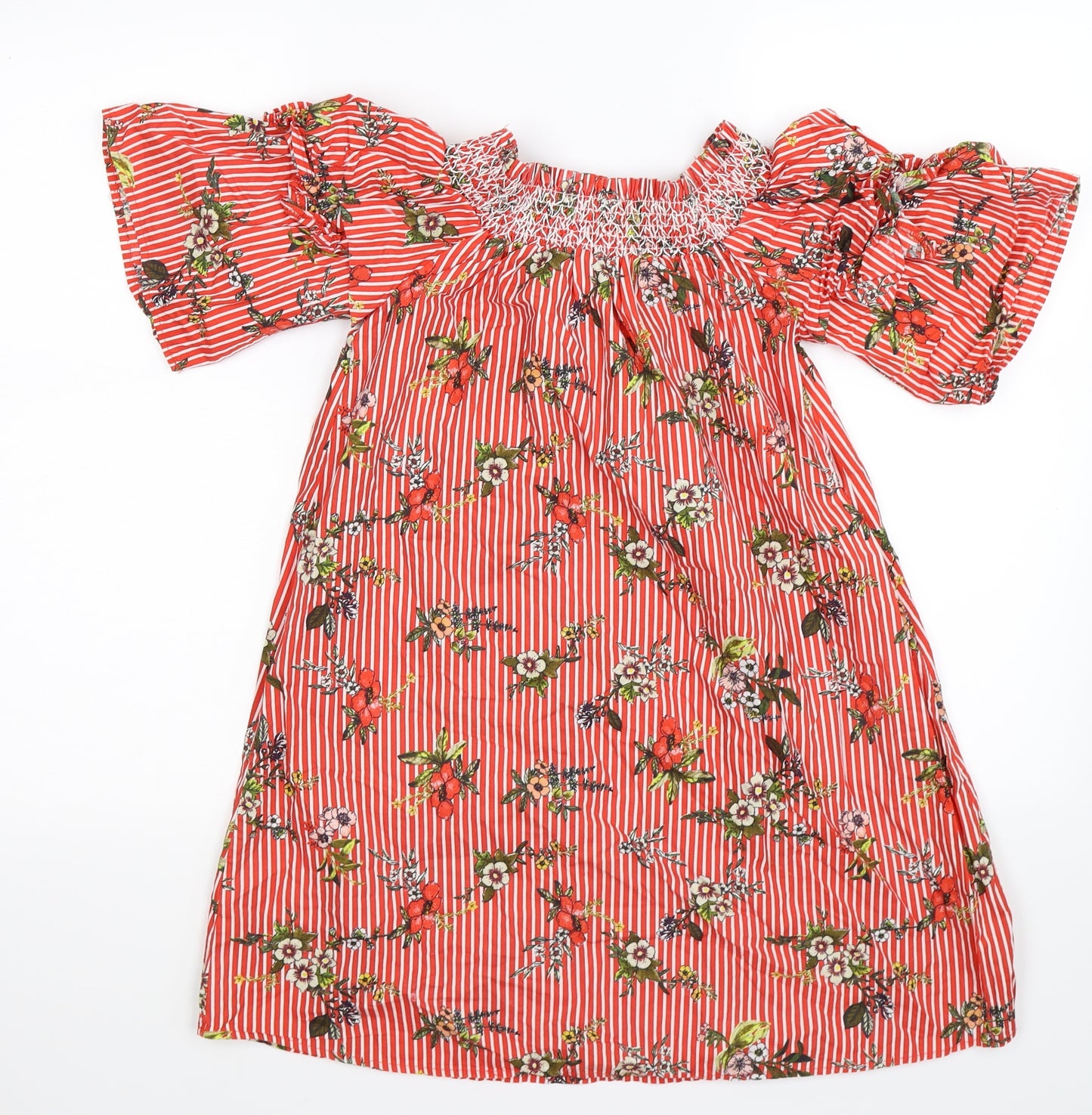 River Island Girls Red Floral  A-Line  Size 9-10 Years