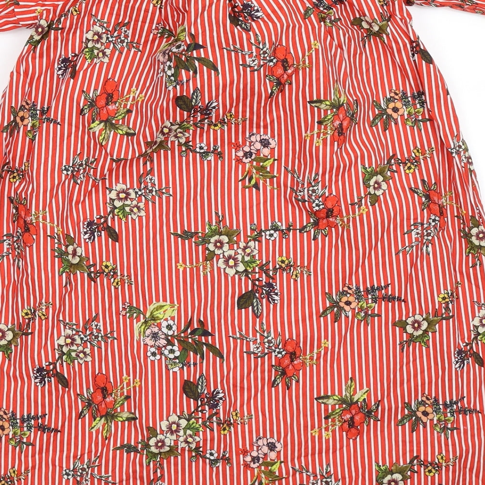 River Island Girls Red Floral  A-Line  Size 9-10 Years