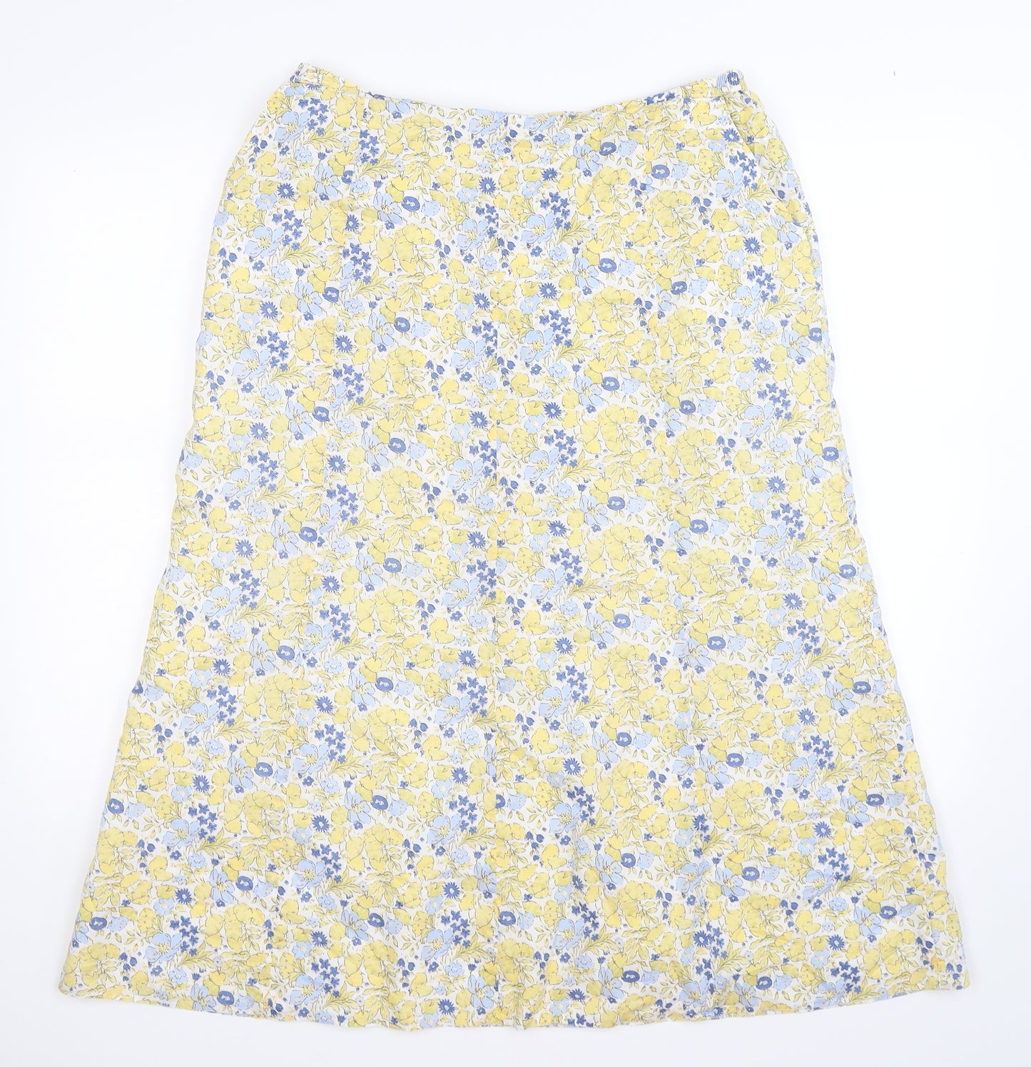 brendella Womens Yellow Floral  Tulip Skirt Size 16