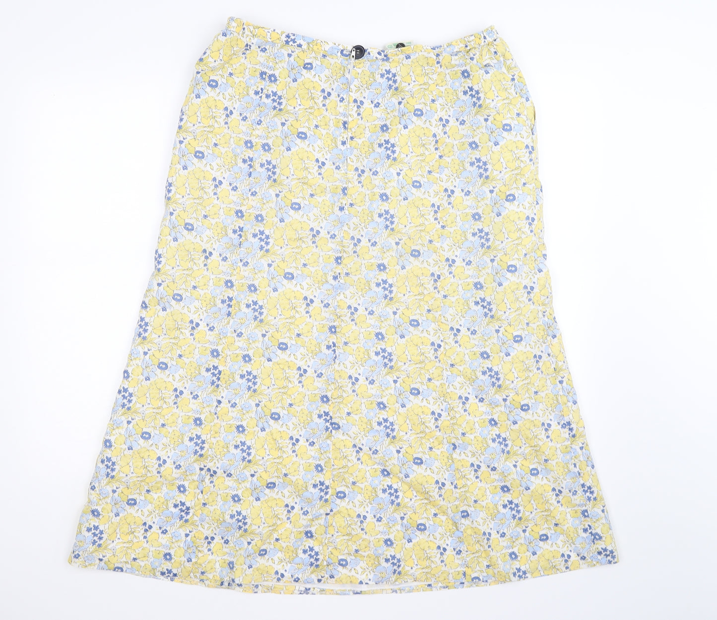 brendella Womens Yellow Floral  Tulip Skirt Size 16