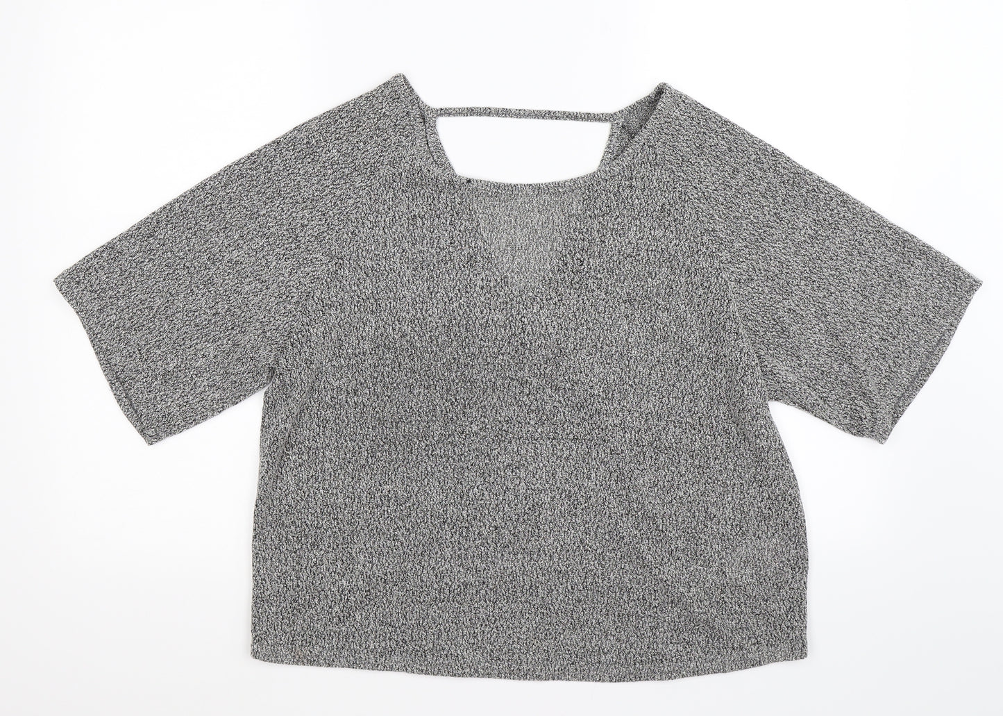 New Look Womens Grey  Knit Pullover Jumper Size 10