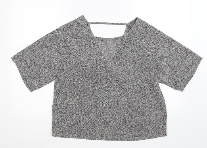 New Look Womens Grey  Knit Pullover Jumper Size 10