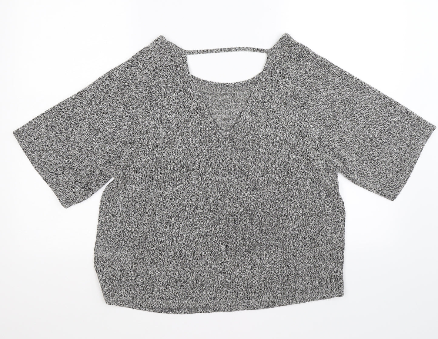 New Look Womens Grey  Knit Pullover Jumper Size 10