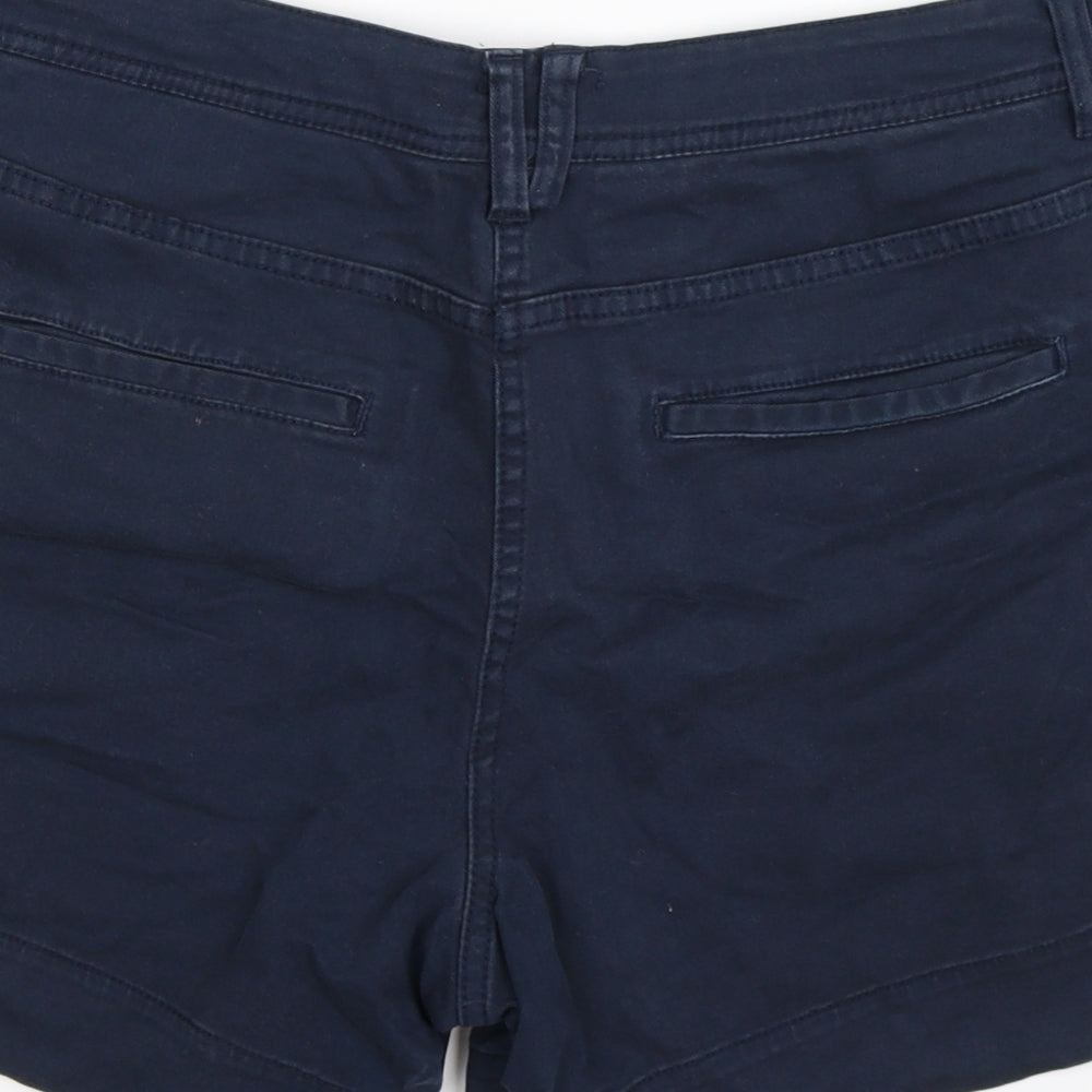 Preworn Womens Blue  Denim Cut-Off Shorts Size 16