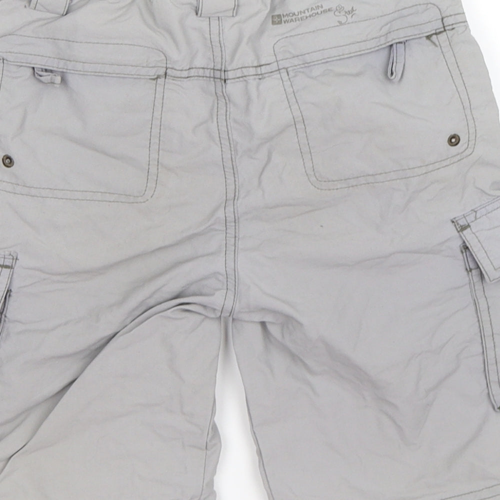 Mountain Warehouse Boys Grey   Cargo Shorts Size 9-10 Years - steve backshall