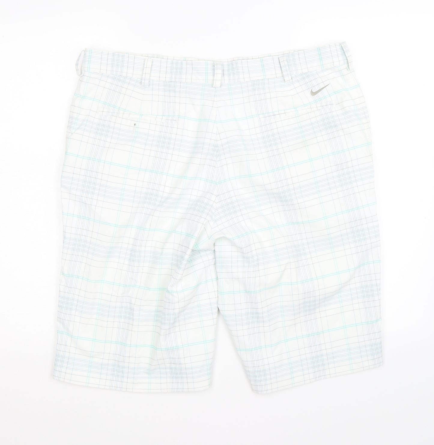 Nike Mens White Check  Athletic Shorts Size 2XL - golf