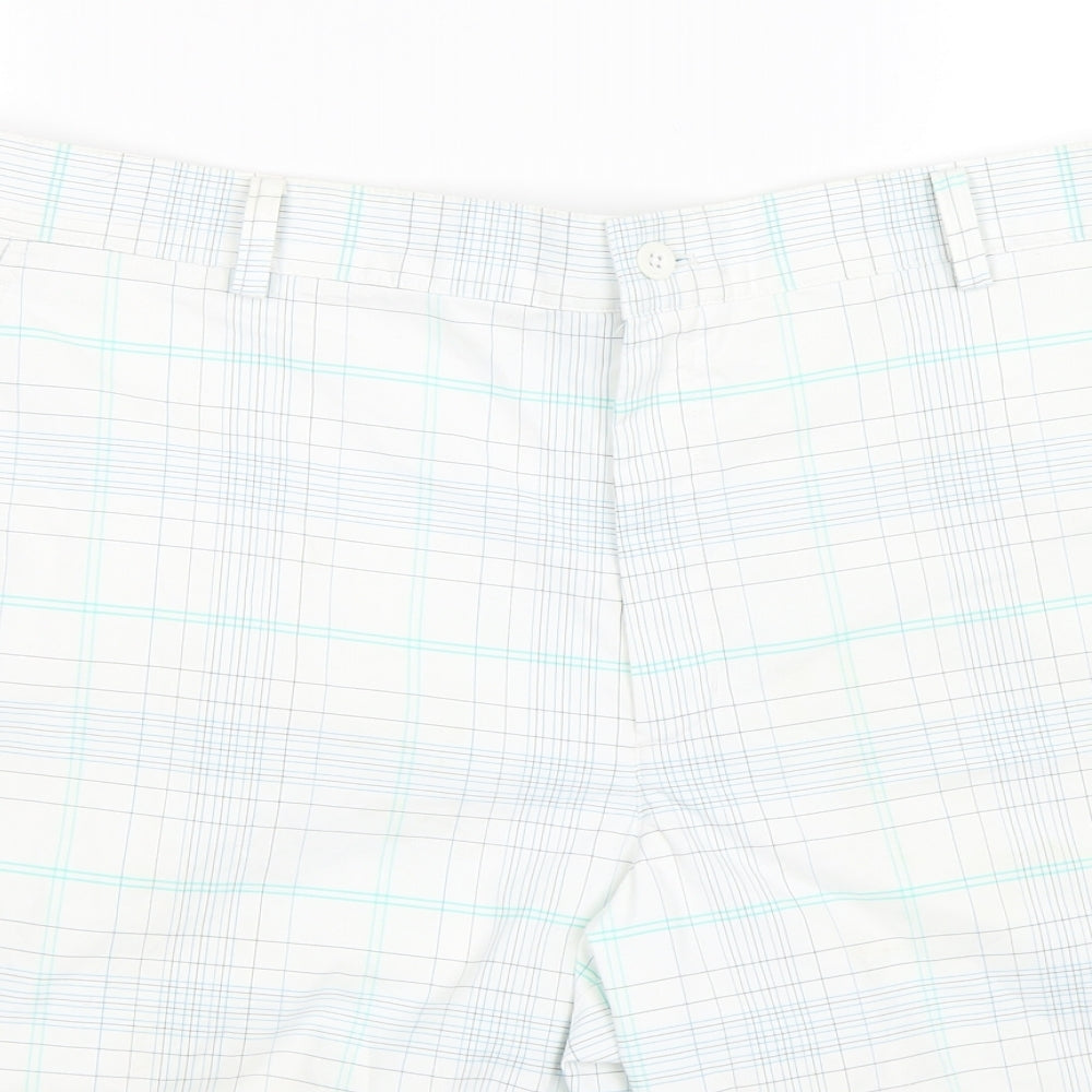 Nike Mens White Check  Athletic Shorts Size 2XL - golf