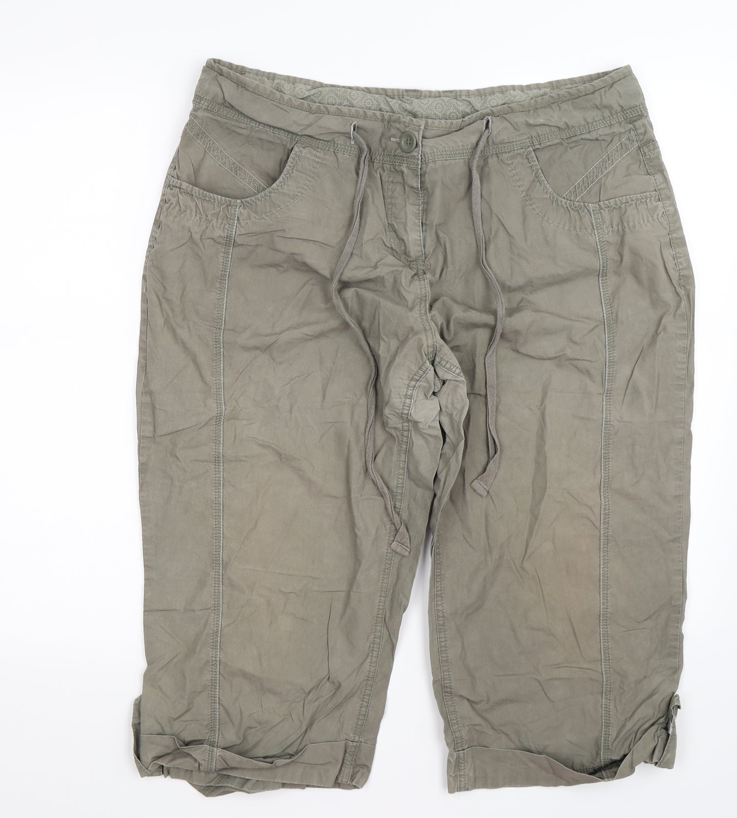 Dorothy Perkins Womens Green   Cargo Shorts Size 16